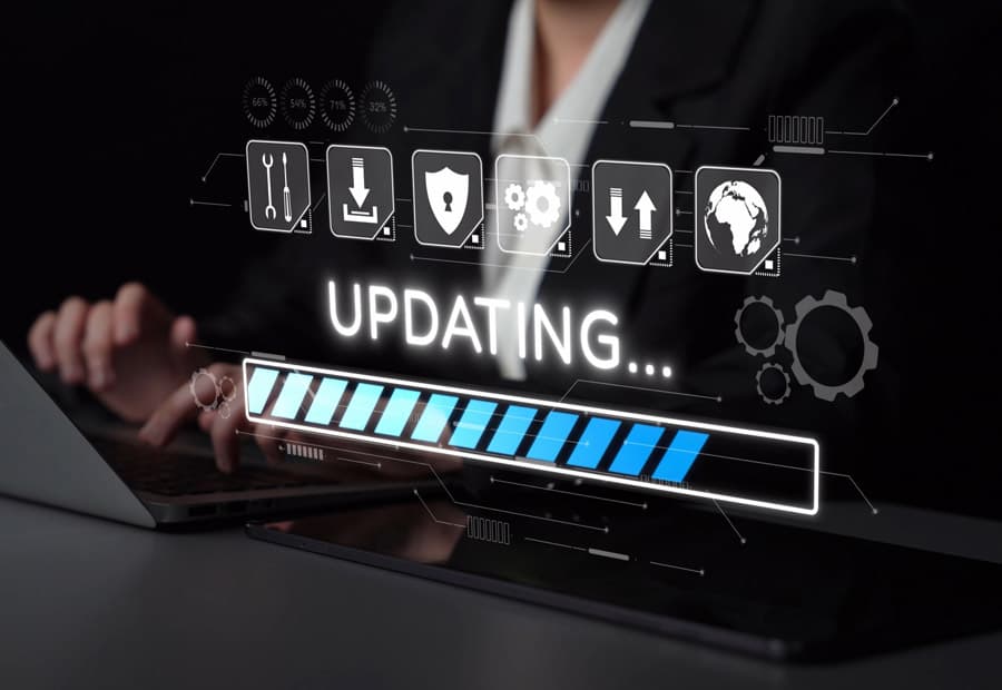 Stilisierte Darstellung eines Software-Updates
