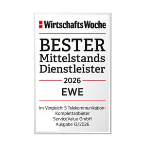 Siegel Wirtschaftswoche: Beste Mittelstandsdienstleister