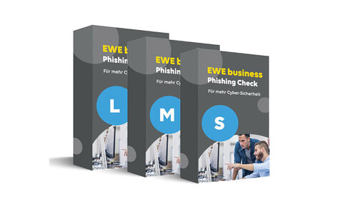 Stilisierte darstellung von Phishing-Check-Produkten
