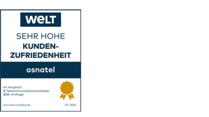 WELT-Auszeichnung: Sehr hohe Kundenzufriedenheit